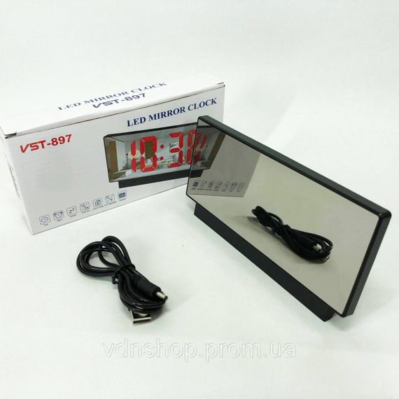 Светодиодное табло часы VST-897-4, Настольные часы со светодиодным дисплеем Настольные LED UE-84 | Зображення 7