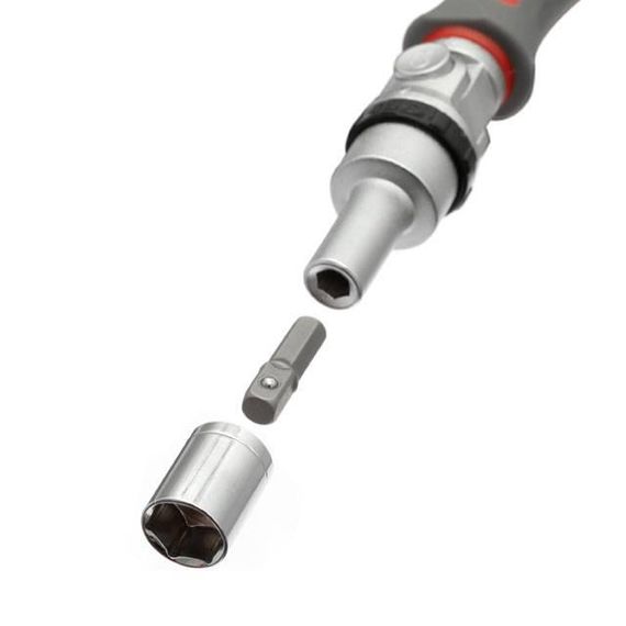 Викрутка реверсивна з карданом і комплектом насадок 21 од. INTERTOOL VT-3360 | Зображення 3