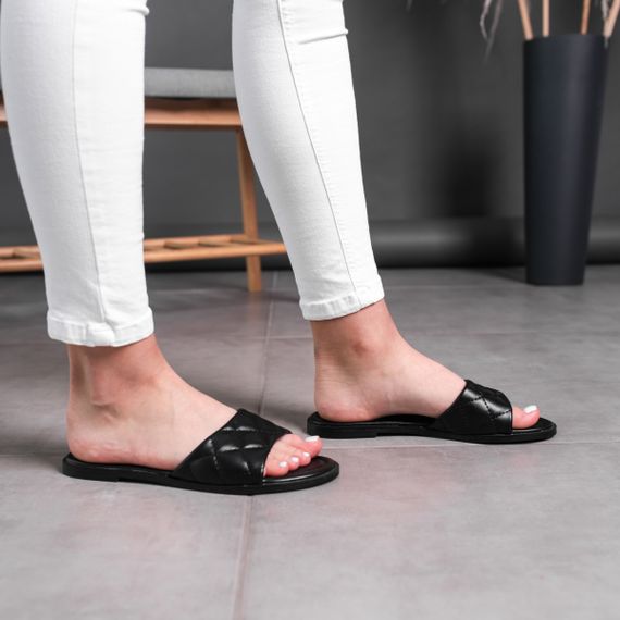 Шлепанцы женские Fashion Luna 2858 38 размер 245 см Черный | Зображення 3