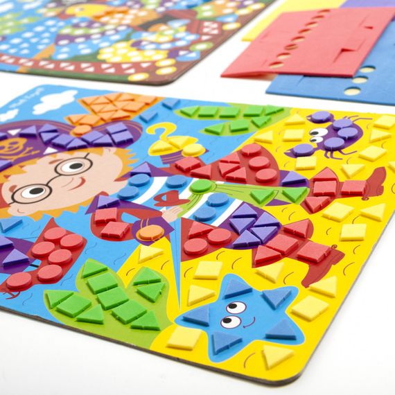 Набір для творчості "М'яка мозаїка. Пірат" VT4511-04, 410 м'яких наклейок | Зображення 2