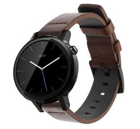 Кожаный ремешок Primo Classic для часов Motorola Moto 360 2nd gen (42 mm ) - Coffee