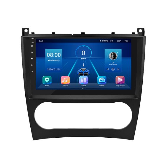 Штатна магнітола 9" Lesko для Mercedes-Benz CLC-Класс 2008-2011 6/128Gb 4G Wi-Fi GPS Top Мерседес