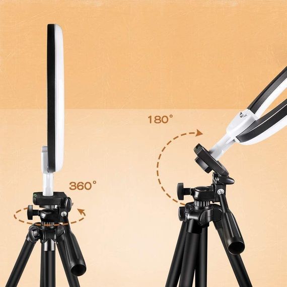 Штатив трипод для фотоапарата та телефону 35-103 см, Tripod FY-3120 / Регульований штатив для кільцевої лампи | Зображення 5