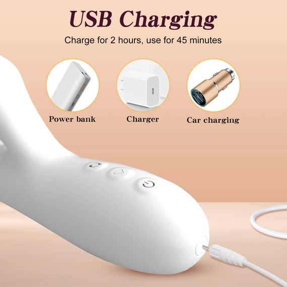 Вібратор - Silicone Vibrator 3 rotating, 7 licking functions | Зображення 3