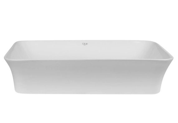 Комплект Qtap Virgo: Раковина накладна прямокутна 490х350х110 мм White + Донний клапан PU02 (QT18112261WN47305) | Зображення 5