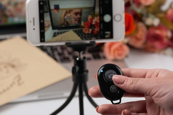 Bluetooth пульт / Блютуз кнопка для селфи, Android iOS EL-1181 | Зображення 5