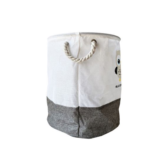 Кошик для іграшок та білизни "Hello cute animals Сова" MGZ-1006(Grey) 35 х 40 см | Зображення 1