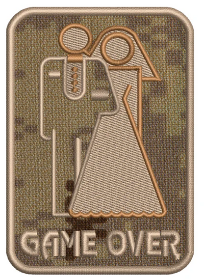 Шеврон Game Over (піксель, олива або мультикам)