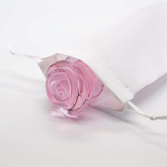 Набір анальних пробок DreamToys Glaze Glass Rosebud скляний, рожевий, 3 шт. Sex Aura | Зображення 2
