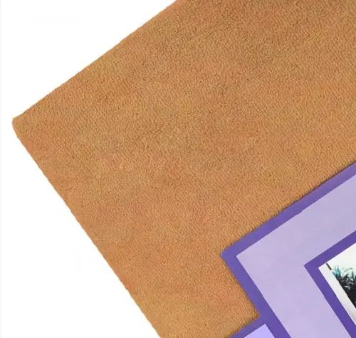 персиковая Простынь махровая на резинке с наволочками Anisa (220х240+30 см)