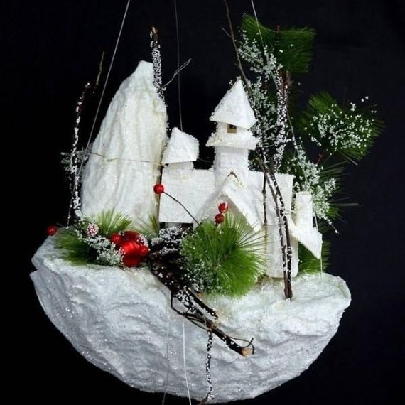 Декор підвісний Будиночок у горах з LED-підсвічуванням 01-20-65