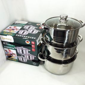 Набор кастрюль Rainberg RB-605 капсульное 9-ти слойное дно