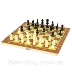Настольная игра "Шахматы, шашки и нарды 3 в 1" 623А с доской 35х35 см