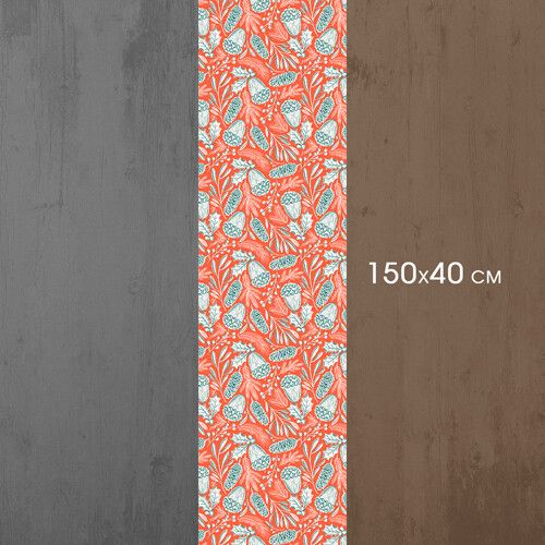 Доріжка на стіл Жолуді та шишки 150x40 см (DR__23NG018) | Зображення 2