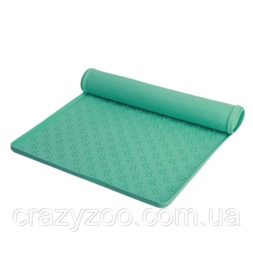 Силіконовий килимок під миску для собак та котів EcoToys бірюзовий 48х30 см 800317 | Зображення 2