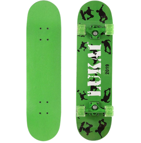 Скейтборд деревянный зеленый "LUKAI"