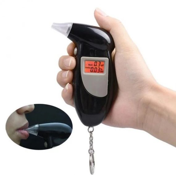 Гарний персональний мобільний алкотестер Digital Breath Alcohol Tester з мундштуками. | Зображення 2
