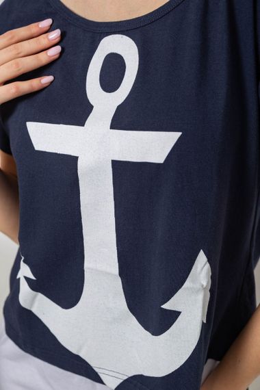 Пижама женская  -уценка, цвет синий, 243R1488-005-U-15 | Зображення 4