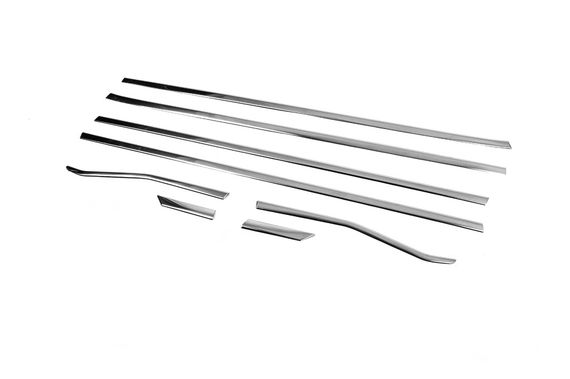 Нижні молдинги стекол (8 шт, нерж) Carmos - Турецька сталь для Honda Civic Sedan 2021-2024 рр | Зображення 6