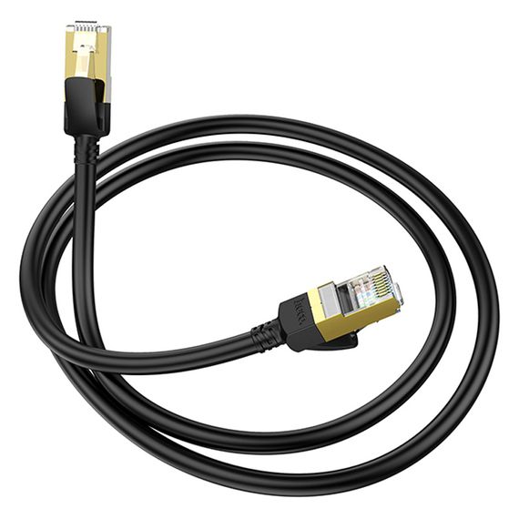 Кабель (патч-корд) Hoco US02 Level pure copper gigabit ethernet (3m) Black | Зображення 4