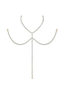 (SALE) Ожерелье под жемчуг на декольте Obsessive A757 necklace pearl sexstyle