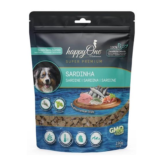 Лакомство для собак с сардиной Happy One Mediterraneum Dog Sardine Snack 190 гр