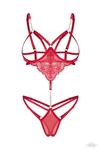 Боді Obsessive Matildea crotchless teddy L/XL Sex Aura | Зображення 1