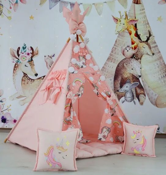 Дитячий вігвам намет будиночок для дівчаток Единоріг Unicorn БОН БОН 180 см | Зображення 3