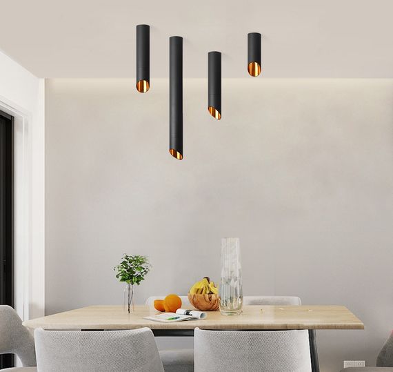 Люстра стельова на 1 лампочку 27618 Чорний 59х6х6 см. | Зображення 2