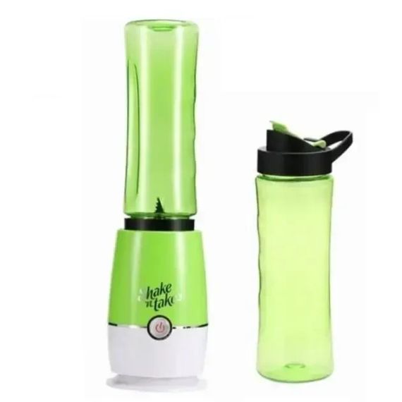 Мини-блендер для коктейлей и смузы Shake'n Take Шейкер-блендер с бутылкой для взбивания коктейлей | Зображення 1