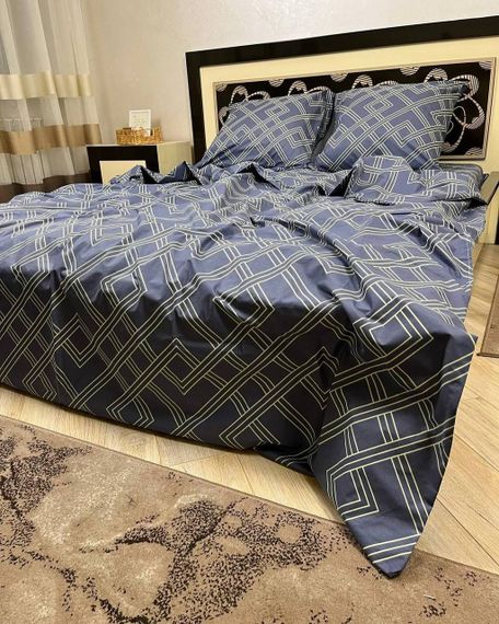 Комплект постельного белья Soft двуспальный 180х220 см Ромбы | Зображення 1
