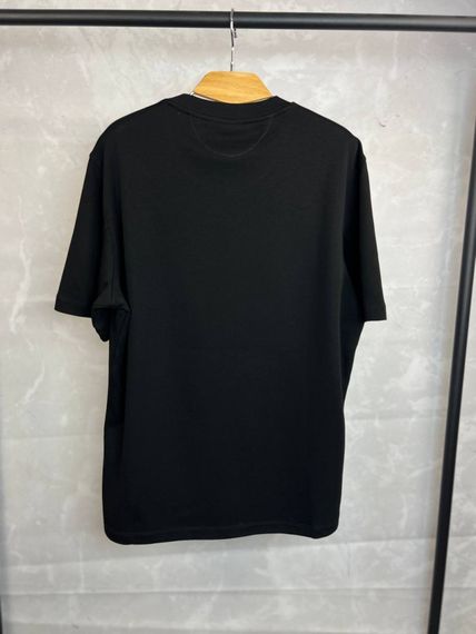Футболка чорна Brunello Cucinelli Classic Logo Black  f691 | Зображення 4