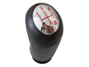 Renault Modus (від 2004-) ручка КПП перемикання передач 5 ступка червона схема, Рено Модус