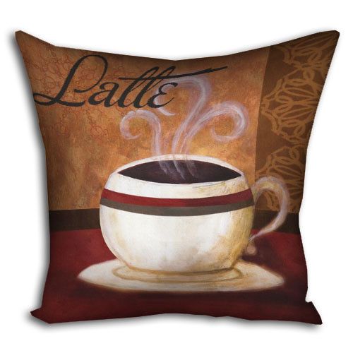 Подушка габардинова з принтом Latte 40x40 (4P_PW028)