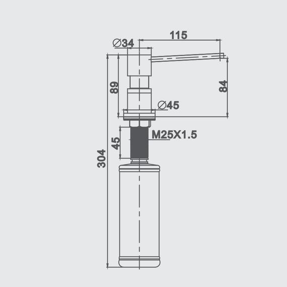 Дозатор для рідкого мила Gappo G402-5 | Зображення 1