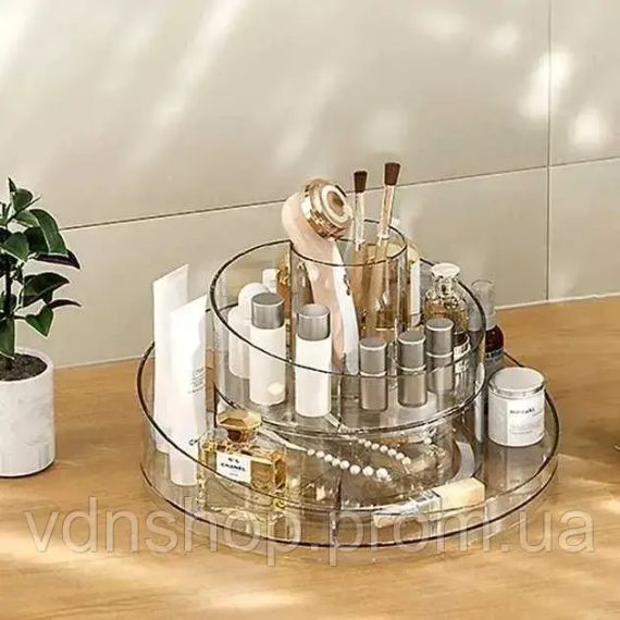 Органайзер для косметики, що обертається на 360 градусів, 2 рівні | Зображення 3