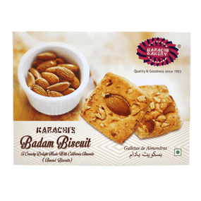 Печиво веганське мигдальне  Vegan Badam Biscuits 400г Karachi Bakery 8906074820785