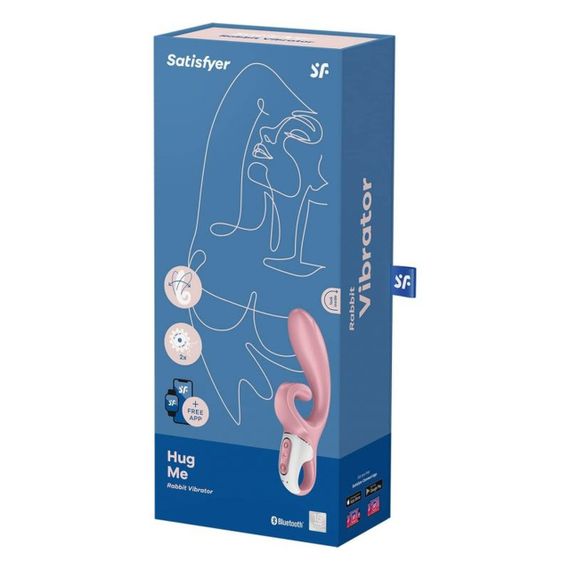 Вібратор-кролик Satisfyer Hug Me з під'єднанням до програми, рожевий Sex Aura | Зображення 5