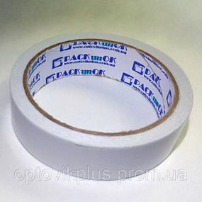 Скотч двосторонній канцелярський PACKunOK 25мм*8м