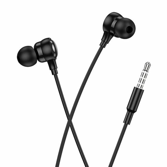 Навушники провідні HOCO M116, роз'єм Jack3.5, 1.2m, Black, Box | Зображення 2