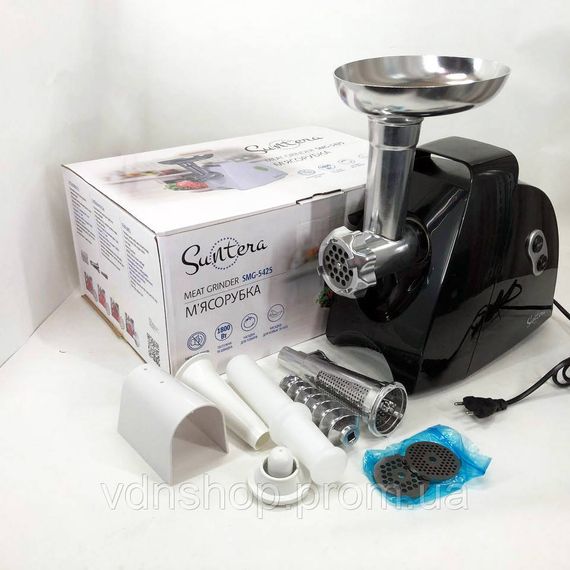 Мясорубка для приготовления, Мясорубка с насадками для нарезки овощей, Электромясорубка помощница FG-55 | Зображення 9