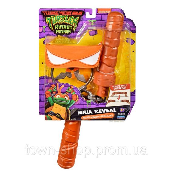 Набор игрушечного оружия Нунчаки Микеланджело TMNT 83523 трансформируется | Зображення 2