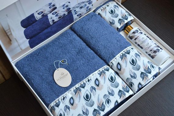 Подарочный набор полотенец La Maison, 3 шт. с ароматом Esme Mavi | Зображення 2