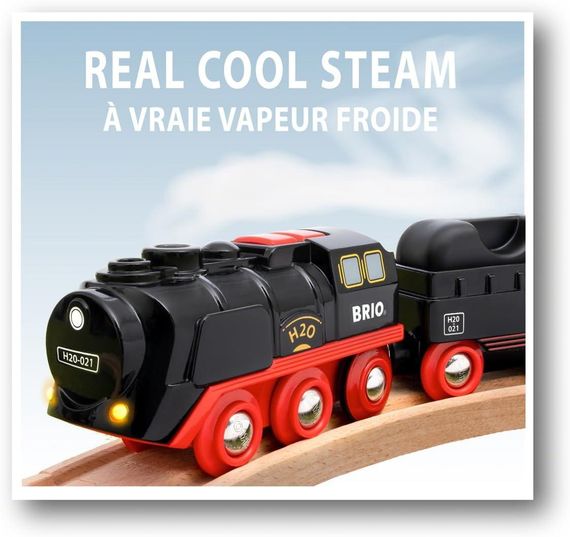 Моторизований поїзд BRIO World 33884 на батарейках і з парою | Зображення 5