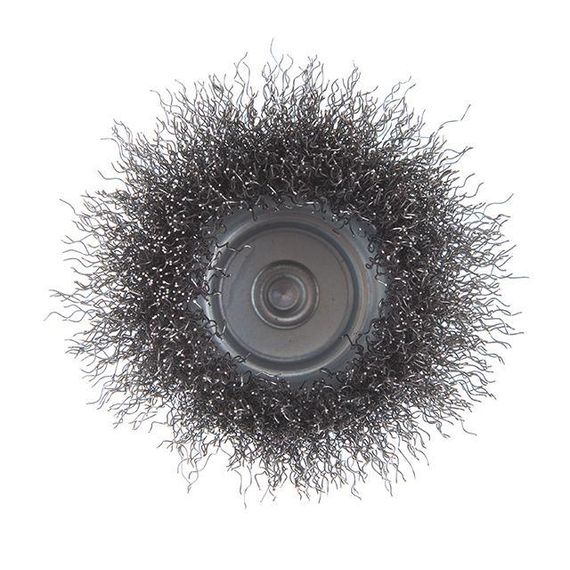 Щітка чашкова 75 мм для дриля, 1/4" (кручений дріт) INTERTOOL BT-9075 | Зображення 1