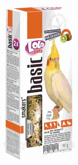 Ласощі для німф Lolo Pets Smakers з ківі 90 г LO-72209