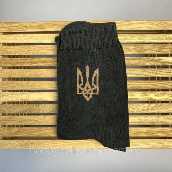 Шкарпетки чоловічі високі 1 шт "Слава ЗСУ" чорні 41-45 р бавовняні | Зображення 5