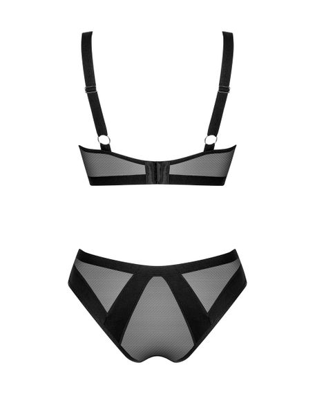 Комплект нижньої білизни Obsessive Chic Amoria чорний, M-L sexstyle | Зображення 3