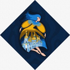Картина по номерам "Берегиня Михайловская" KHO4915 30х30 см