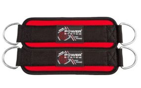 Манжети на щиколотку Power System PS-3410 Ankle Strap (PS-3410_Black_Red)